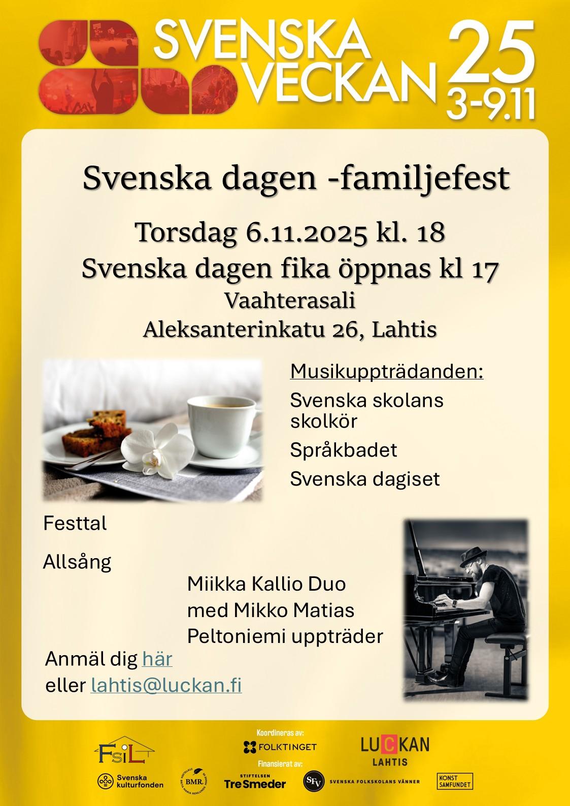Svenska dagen familjefest i Lahtis